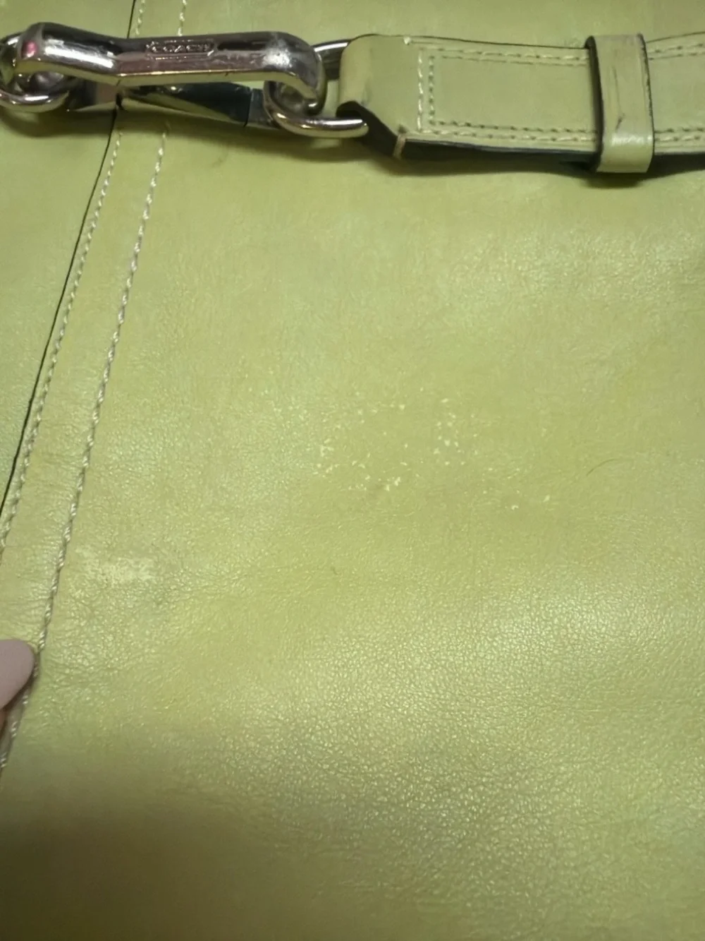 Coach Green Leather Satchel Shoulder Bag Soho Hampton Style Horsebit Purse - Picture 4 of 7